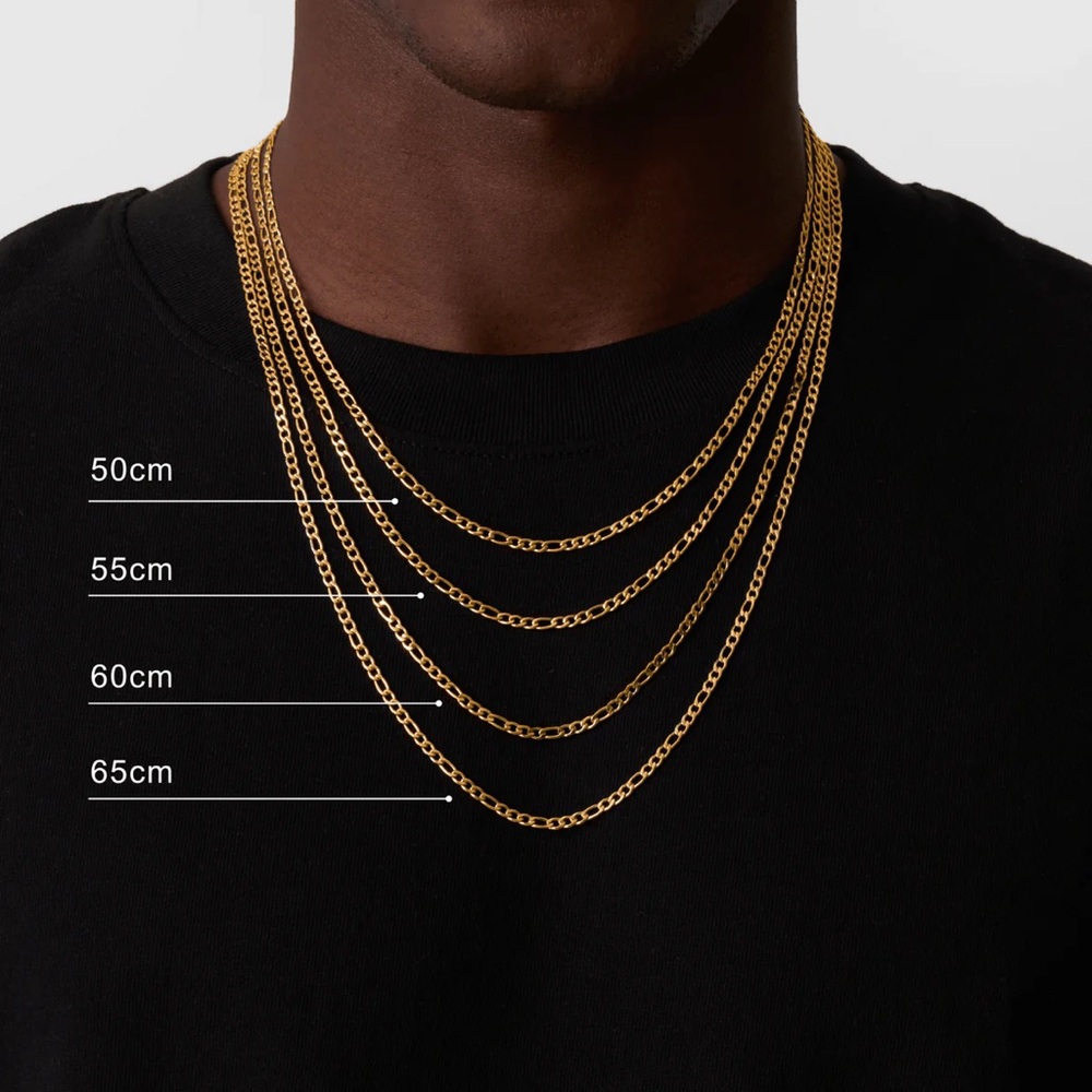 FIGARO (GOLD) 3MM CHAIN 60cm
